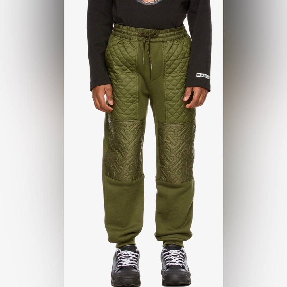 NWT BURBERRY Boy's Timothie TB Monogram Drawstring Jogger Pants Size 6Y (116 cm)